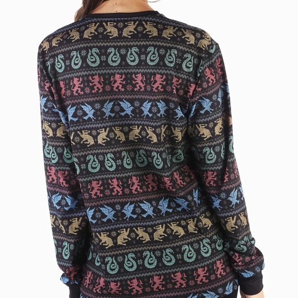 Blackmilk Harry Potter All Houses Christmas Sweater Long Sleeve BFT (XS) - Picture 2 of 4